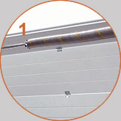 Galvanized torsion springs and shaft
